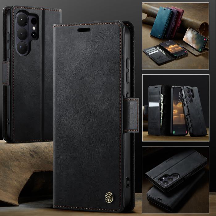 Bild 4, CASEME Samsung Galaxy S26 Ultra Fodral RFID Läder Svart