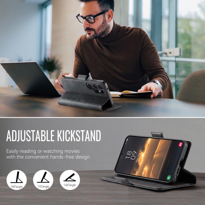 Bild 5, CASEME Samsung Galaxy S26 Ultra Fodral RFID Läder Svart