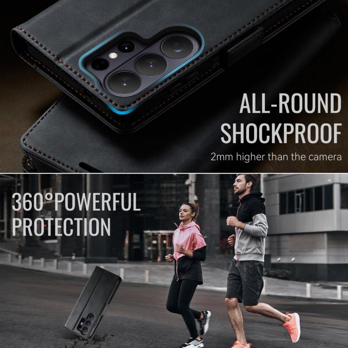 Bild 6, CASEME Samsung Galaxy S26 Ultra Fodral RFID Läder Svart