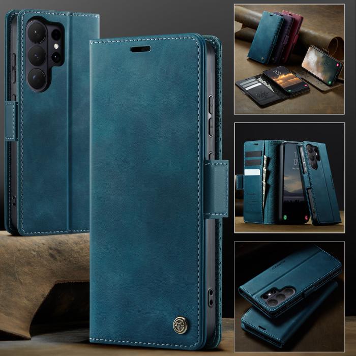 Bild 4, CASEME Samsung Galaxy S26 Ultra Fodral RFID Läder Grön