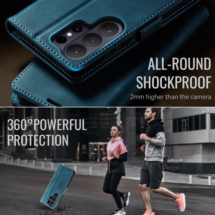 Bild 6, CASEME Samsung Galaxy S26 Ultra Fodral RFID Läder Grön