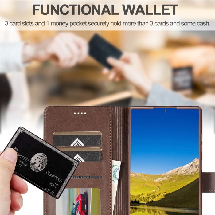 Bild 6, LC.IMEEKE Samsung Galaxy S26 Ultra Fodral Läder Brun