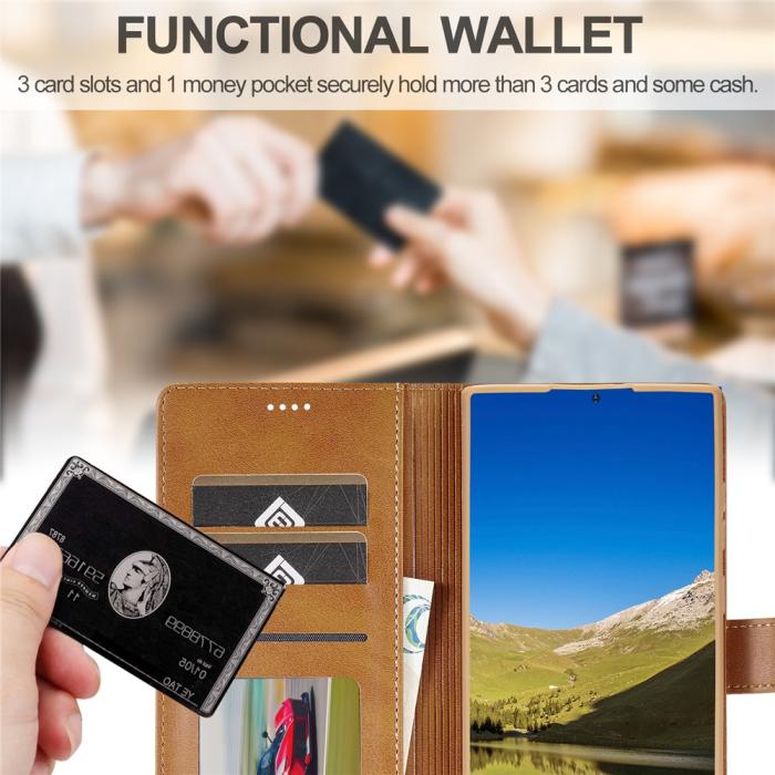 Bild 6, LC.IMEEKE Samsung Galaxy S26 Ultra Fodral Läder Brun