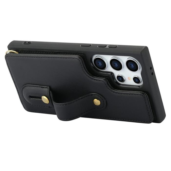 Bild 3, Samsung Galaxy S26 Ultra Skal Multifunktionellt Läder Svart