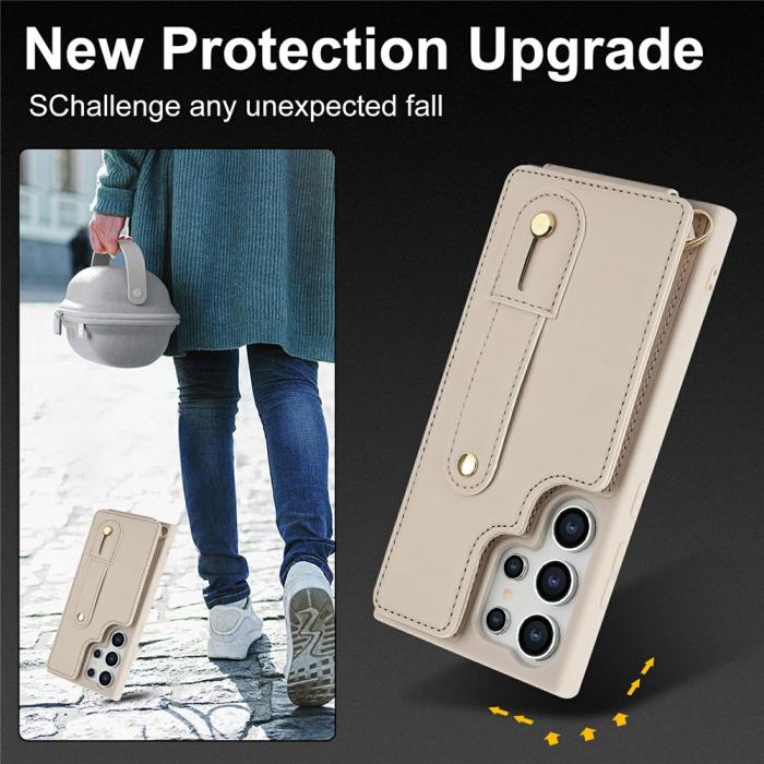 Bild 6, Samsung Galaxy S26 Ultra Skal Multifunktionellt Läder Beige