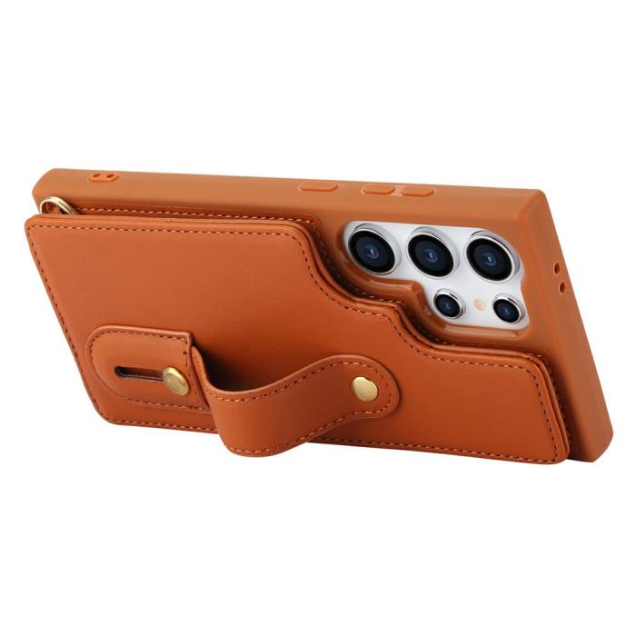 Bild 3, Samsung Galaxy S26 Ultra Skal Multifunktionellt Läder Brun