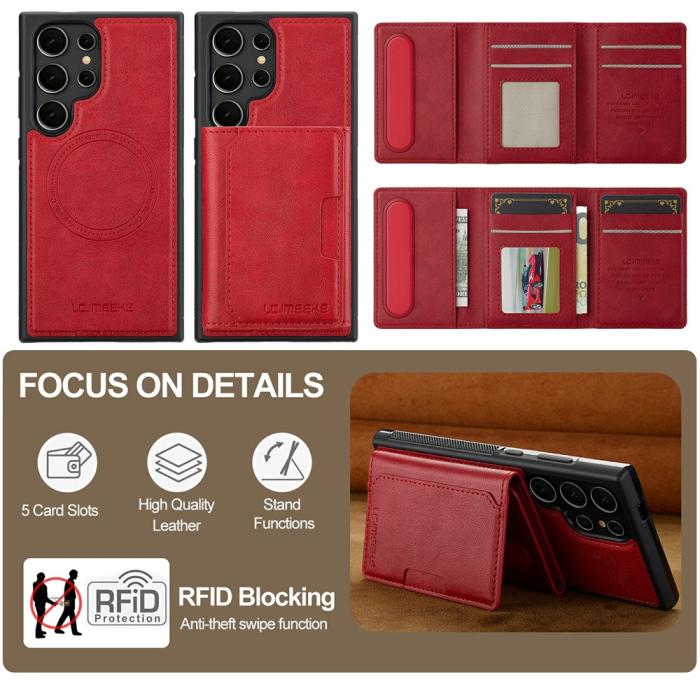 Bild 6, LC.IMEEKE Galaxy S26 Ultra Skal MagSafe Avtagbart Kortfack