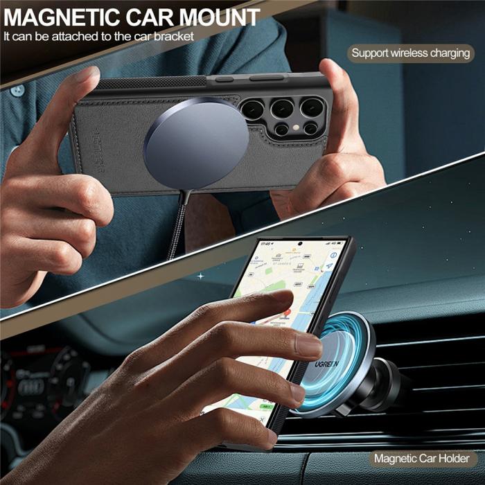 Bild 5, LC.IMEEKE Galaxy S26 Ultra Skal MagSafe Avtagbart Kortfack