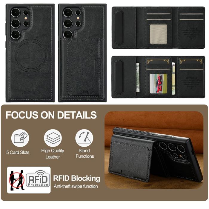 Bild 6, LC.IMEEKE Galaxy S26 Ultra Skal MagSafe Avtagbart Kortfack