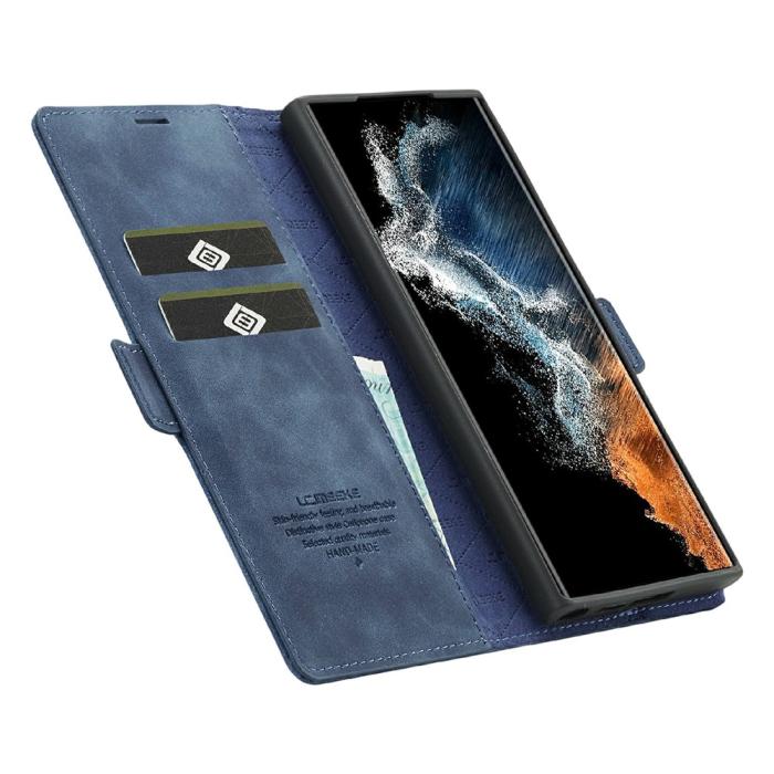 Bild 2, LC.IMEEKE Samsung Galaxy S26 Ultra Fodral Läder Blå