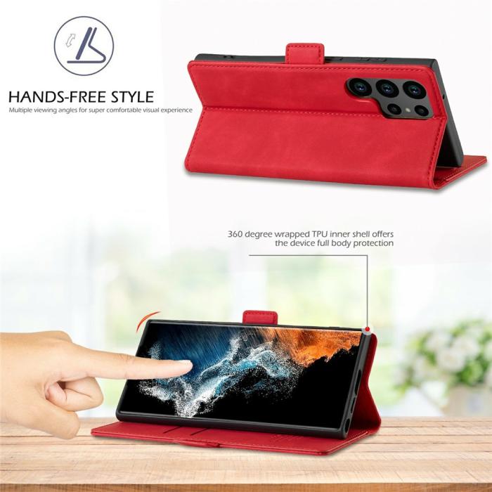 Bild 5, LC.IMEEKE Samsung Galaxy S26 Ultra Fodral Läder Röd