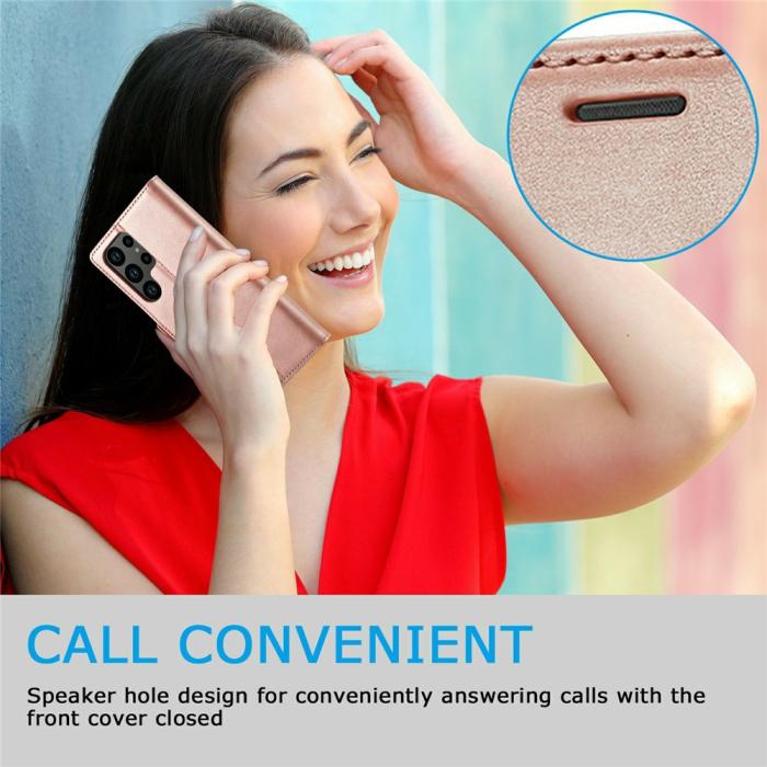 Bild 6, LC.IMEEKE Samsung Galaxy S26 Ultra Fodral Läder Roséguld