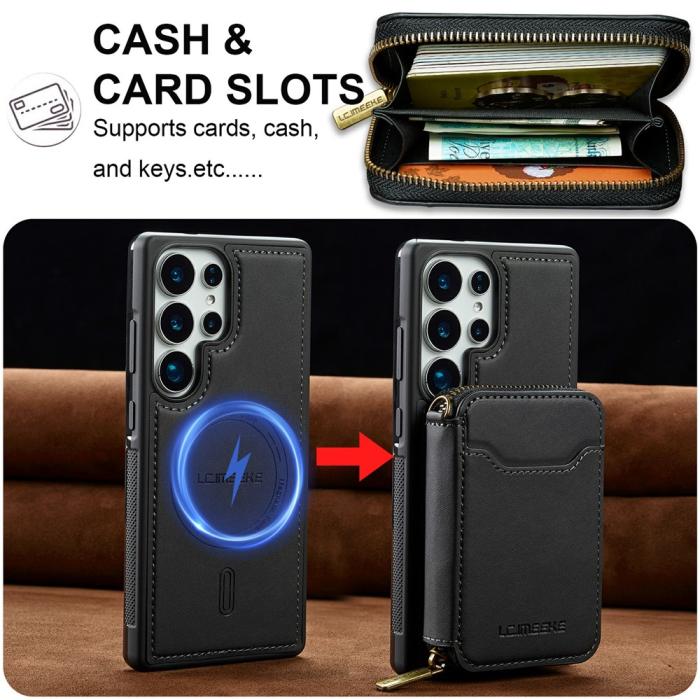 Bild 4, LC.IMEEKE Samsung Galaxy S26 Ultra Skal Avtagbar Korthållare