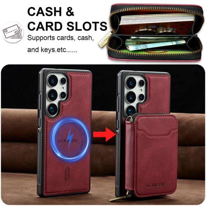 Bild 4, LC.IMEEKE Samsung Galaxy S26 Ultra Skal Avtagbar Korthållare