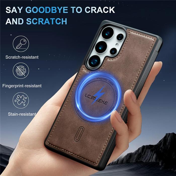 Bild 5, LC.IMEEKE Samsung Galaxy S26 Ultra Skal MagSafe Läder