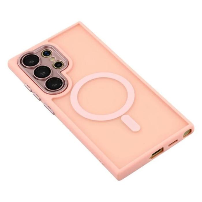 Bild 4, WANLONFENG Galaxy S26 Ultra Skal MagSafe Shockproof Rosa