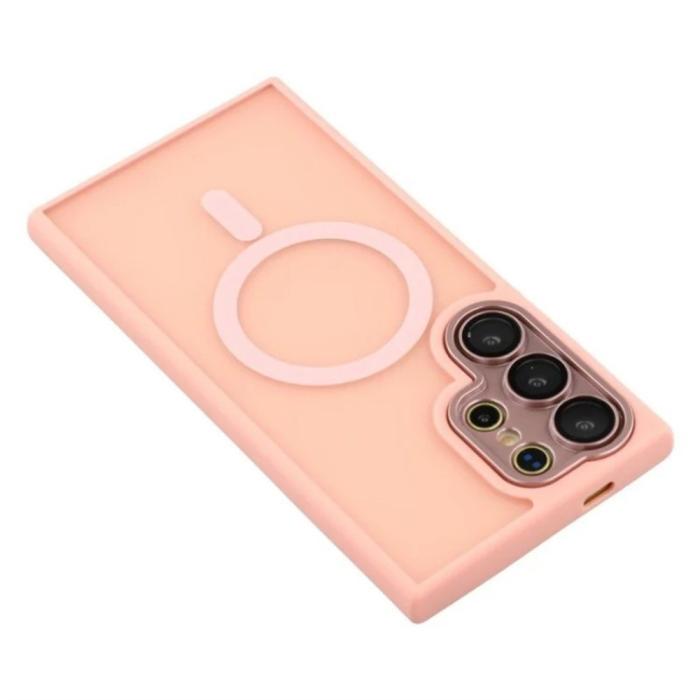 Bild 5, WANLONFENG Galaxy S26 Ultra Skal MagSafe Shockproof Rosa