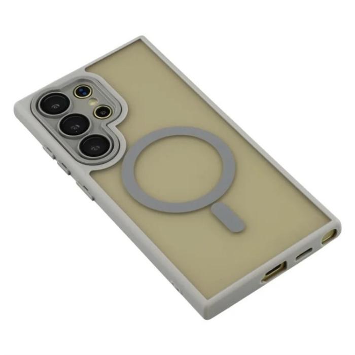 Bild 4, WANLONFENG Galaxy S26 Ultra Skal MagSafe Shockproof Grå