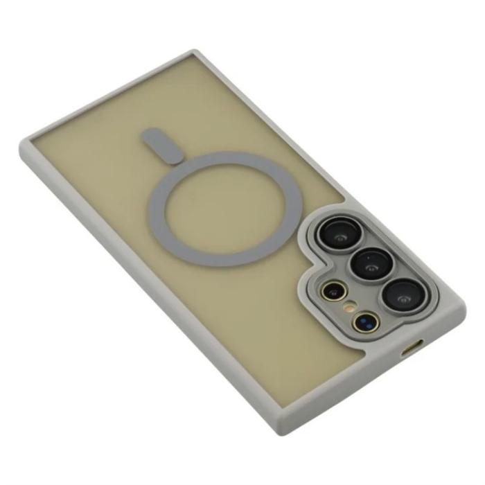 Bild 5, WANLONFENG Galaxy S26 Ultra Skal MagSafe Shockproof Grå