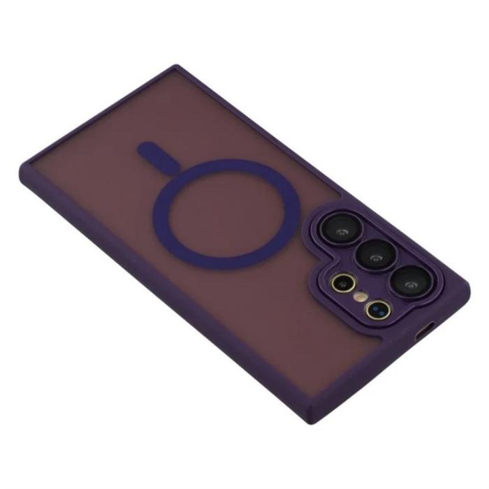 Bild 5, WANLONFENG Galaxy S26 Ultra Skal MagSafe Shockproof Lila