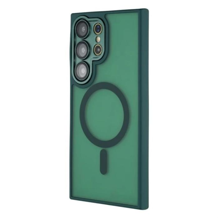 Bild 3, WANLONFENG Galaxy S26 Ultra Skal MagSafe Shockproof Grön