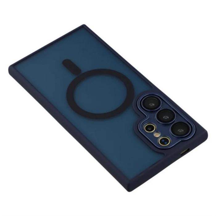 Bild 5, WANLONFENG Galaxy S26 Ultra Skal MagSafe Shockproof Blå