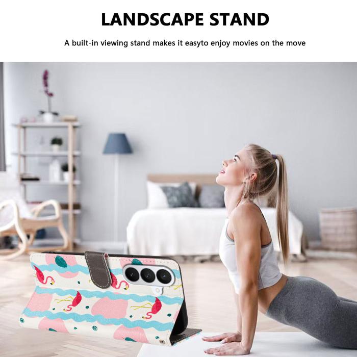 Bild 3, Samsung Galaxy S26 / S26 Pro Fodral Med Tryck Flamingos