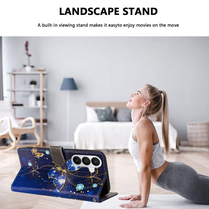 Bild 3, Samsung Galaxy S26/S26 Pro Fodral Med Tryck Blå Fjäril