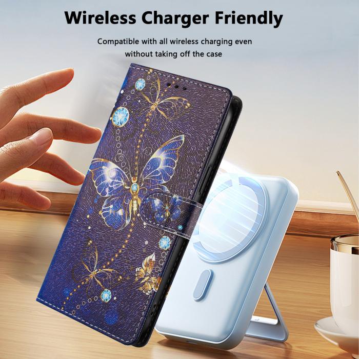 Bild 5, Samsung Galaxy S26/S26 Pro Fodral Med Tryck Blå Fjäril