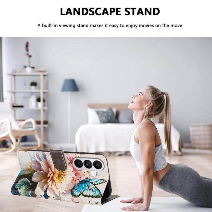 Bild 3, Samsung Galaxy S26/S26 Pro Fodral Med Tryck Blommor/Fjärilar