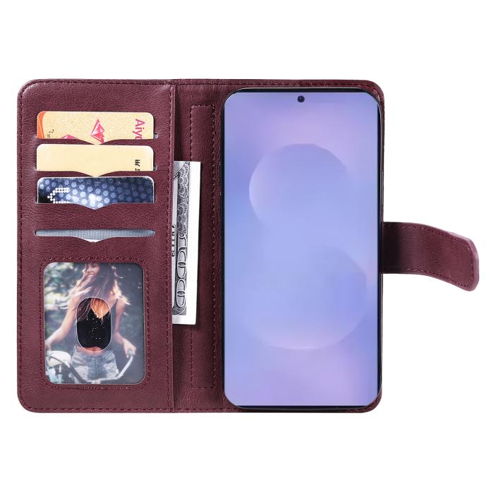 Bild 4, Samsung Galaxy S26/S26 Pro Fodral Multifunktionellt Vinröd