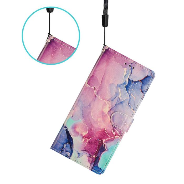 Bild 5, Samsung Galaxy S26/S26 Pro Fodral Med Tryck Rosa Marmor