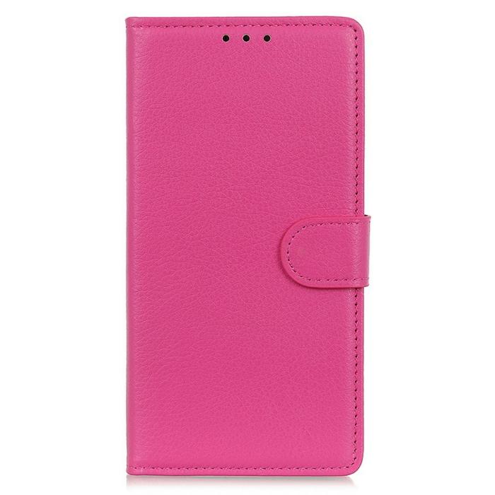 Bild 6, Samsung Galaxy S26 / S26 Pro Fodral Litchi Läder Rosa