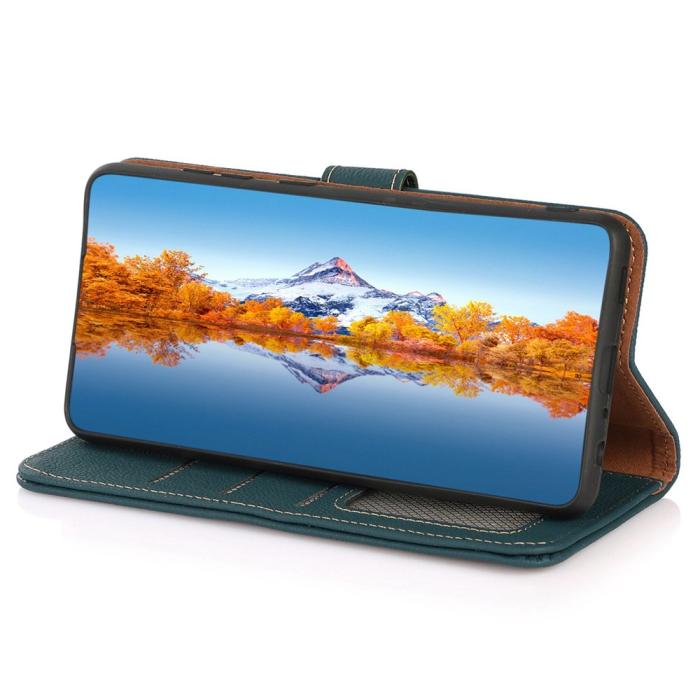 Bild 3, KHAZNEH Galaxy S26 / S26 Pro Fodral Äkta Läder Grön