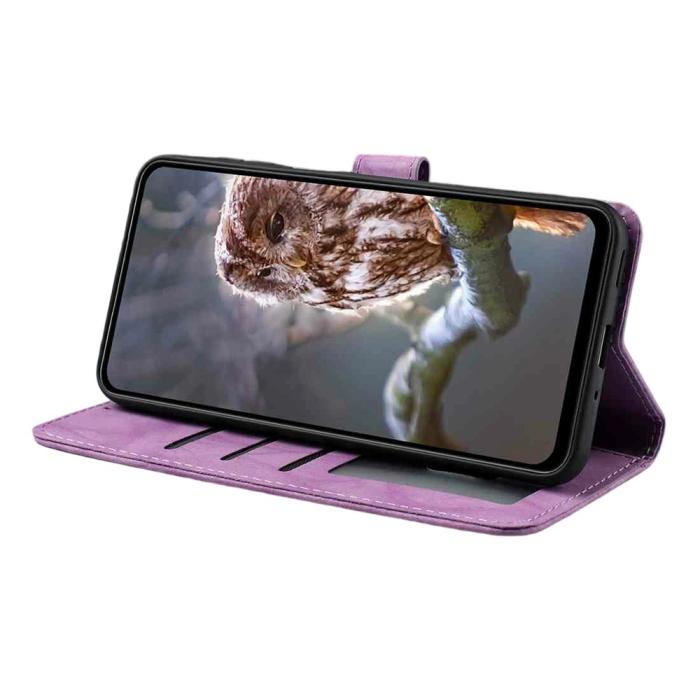 Bild 3, Samsung Galaxy S26 / S26 Pro Fodral Fjäril Tryck Lila