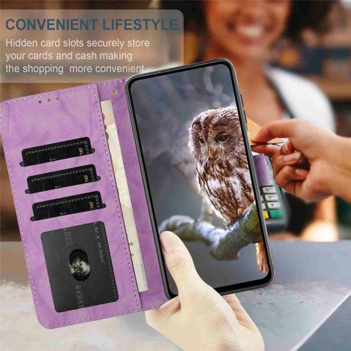 Bild 4, Samsung Galaxy S26 / S26 Pro Fodral Fjäril Tryck Lila