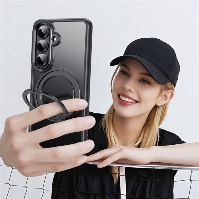 Bild 2, Samsung Galaxy S26 / S26 Pro Skal MagSafe Kickstand Svart