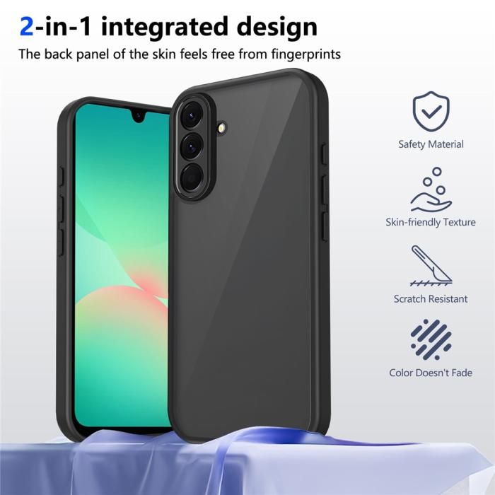 Bild 2, Samsung Galaxy S26 / S26 Pro Skal Hybrid Transparent / Svart