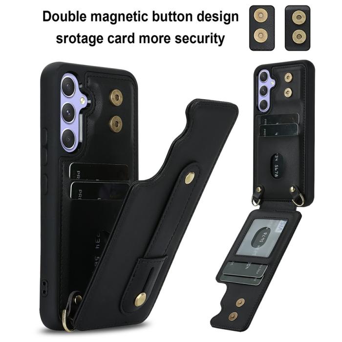 Bild 4, Samsung Galaxy S26/S26 Pro Skal Multifunktionellt Läder Svart