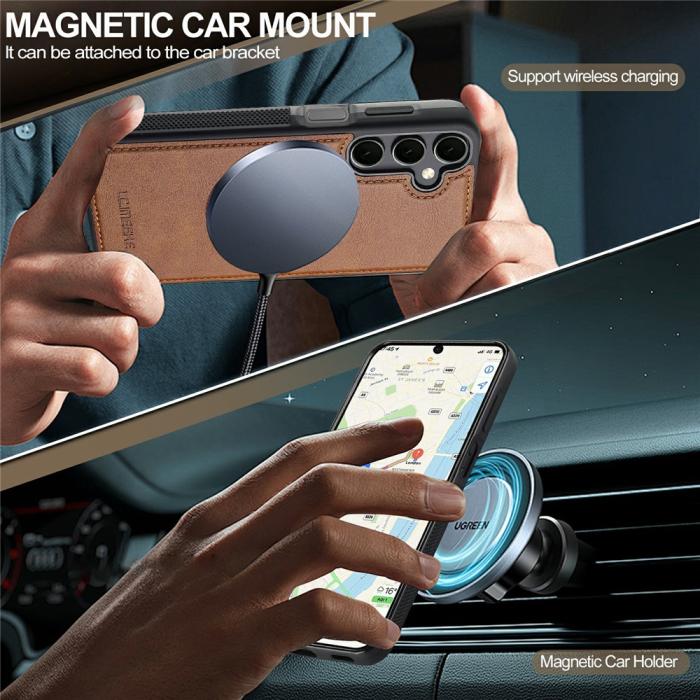 Bild 5, LC.IMEEKE Galaxy S26/S26 Pro Skal MagSafe Avtagbart Kortfack