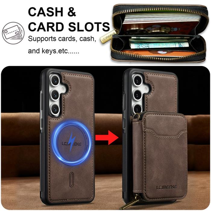 Bild 4, LC.IMEEKE Galaxy S26 / S26 Pro Skal Avtagbar Korthållare