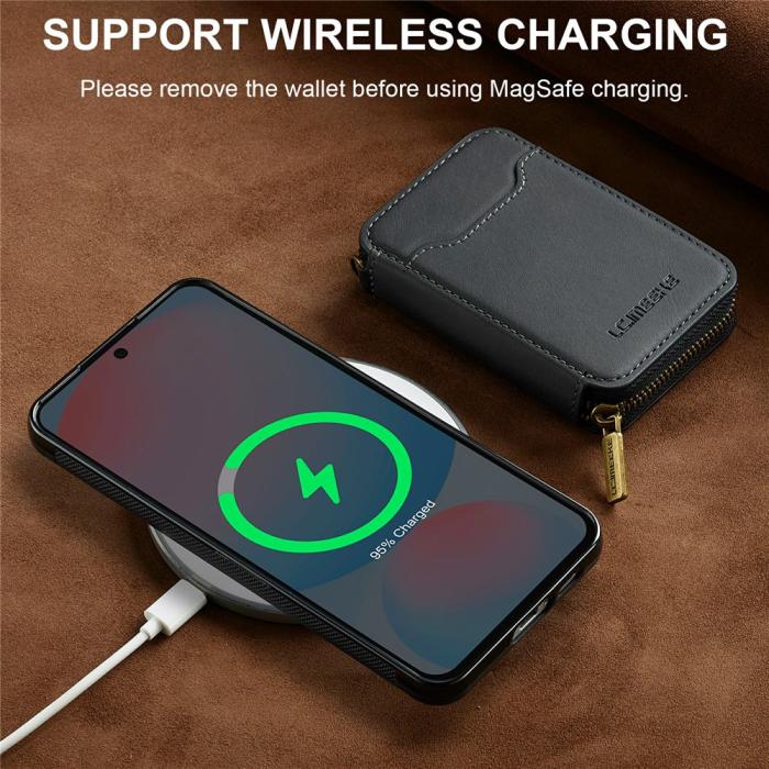 Bild 6, LC.IMEEKE Galaxy S26 / S26 Pro Skal Avtagbar Korthållare Svart