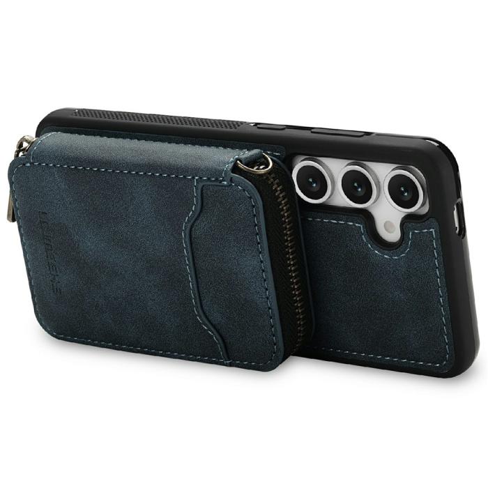 Bild 2, LC.IMEEKE Galaxy S26 / S26 Pro Skal Avtagbar Korthållare Blå