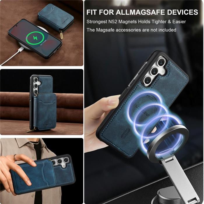 Bild 5, LC.IMEEKE Galaxy S26 / S26 Pro Skal Avtagbar Korthållare Blå