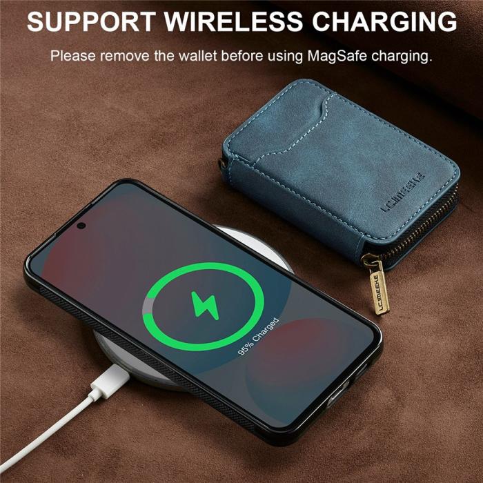 Bild 6, LC.IMEEKE Galaxy S26 / S26 Pro Skal Avtagbar Korthållare Blå