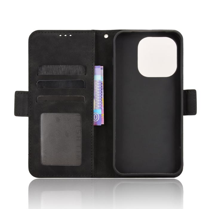 Bild 4, OnePlus 15 Fodral Med Avtagbart Kortfodral Läder Svart