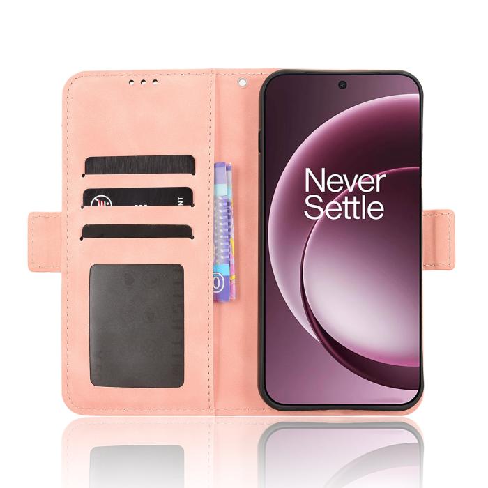 Bild 5, OnePlus 15 Fodral Med Avtagbart Kortfodral Läder Rosa