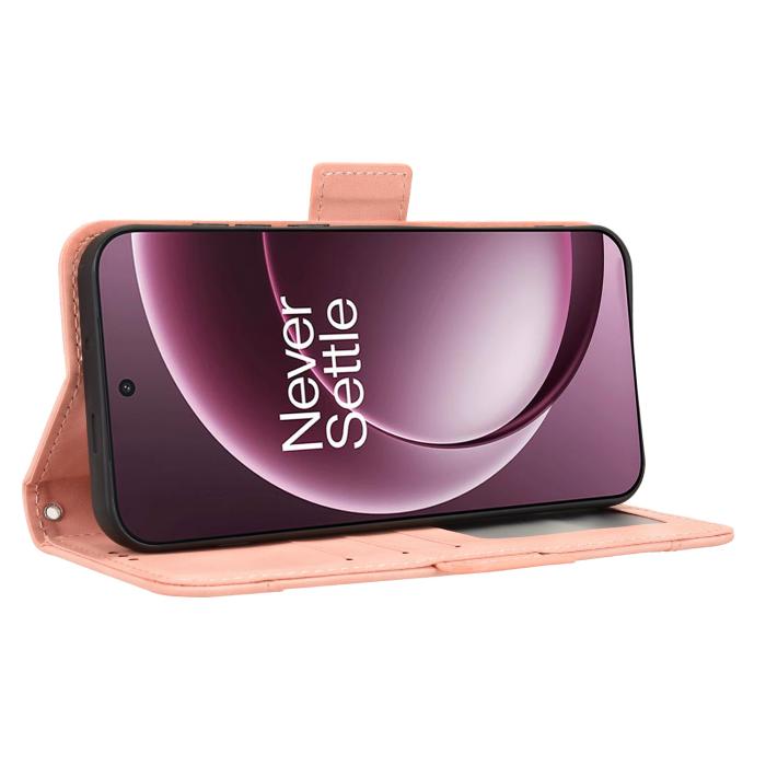 Bild 6, OnePlus 15 Fodral Med Avtagbart Kortfodral Läder Rosa