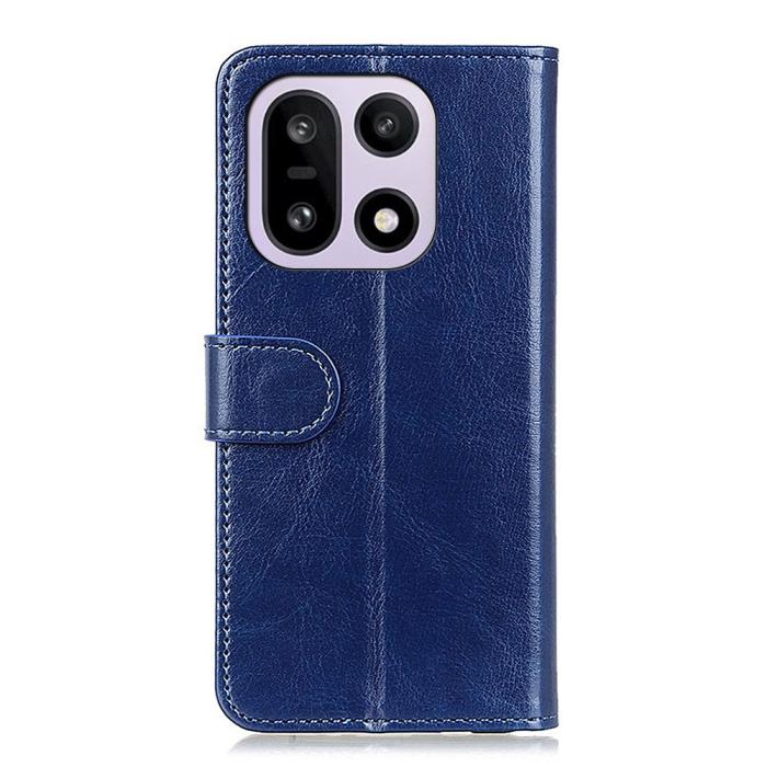 Bild 6, OnePlus 15 Fodral Crazy Horse Läder Blå