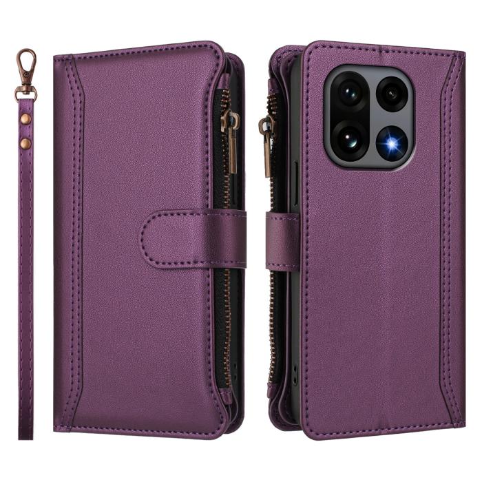 Bild 3, OnePlus 15 Fodral Multifunktionellt Läder Lila